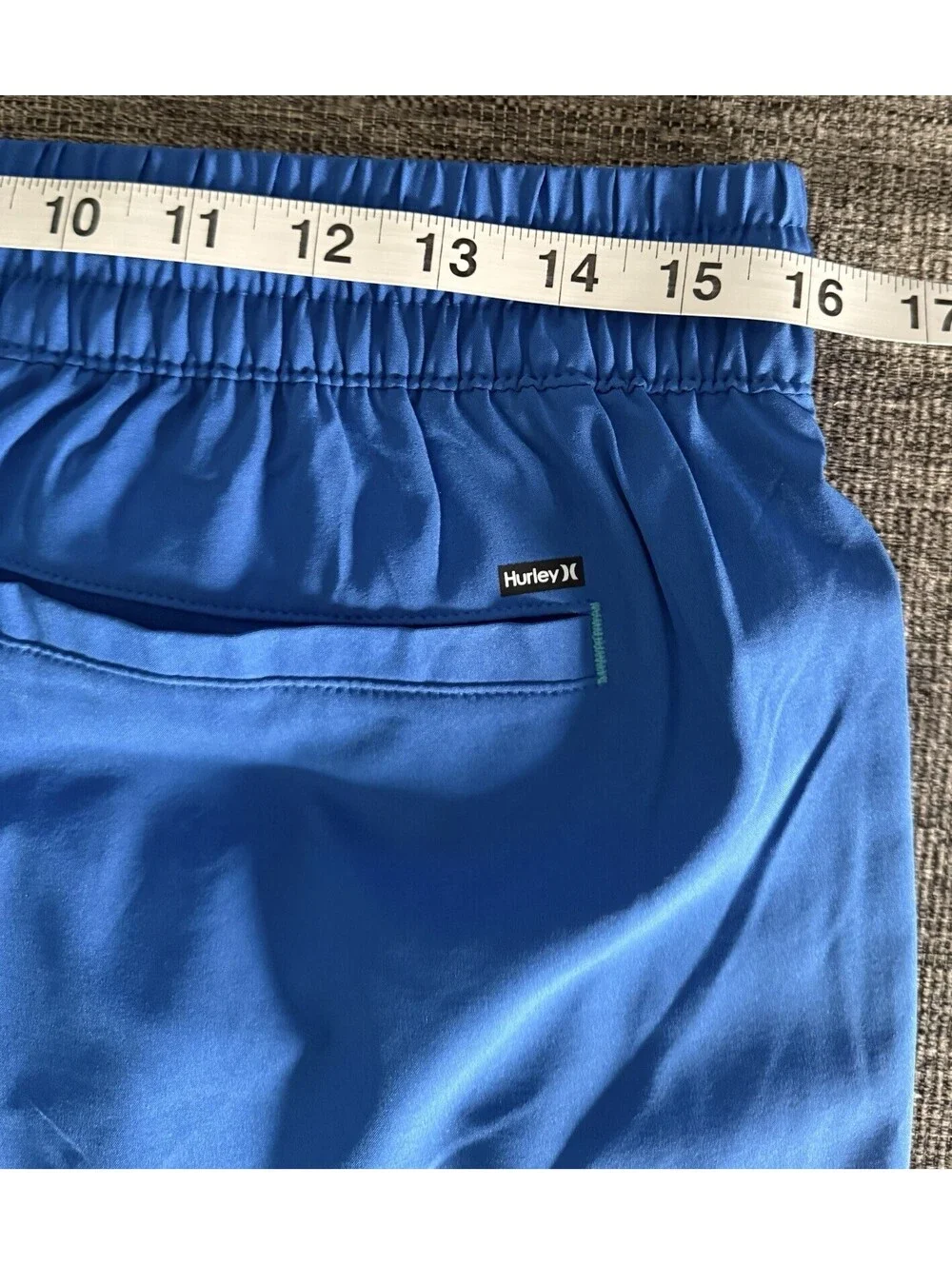 Hurley Men’s Medium Outline Leaf Volley Swim Hydro Shorts Blue New w/Tags $50
